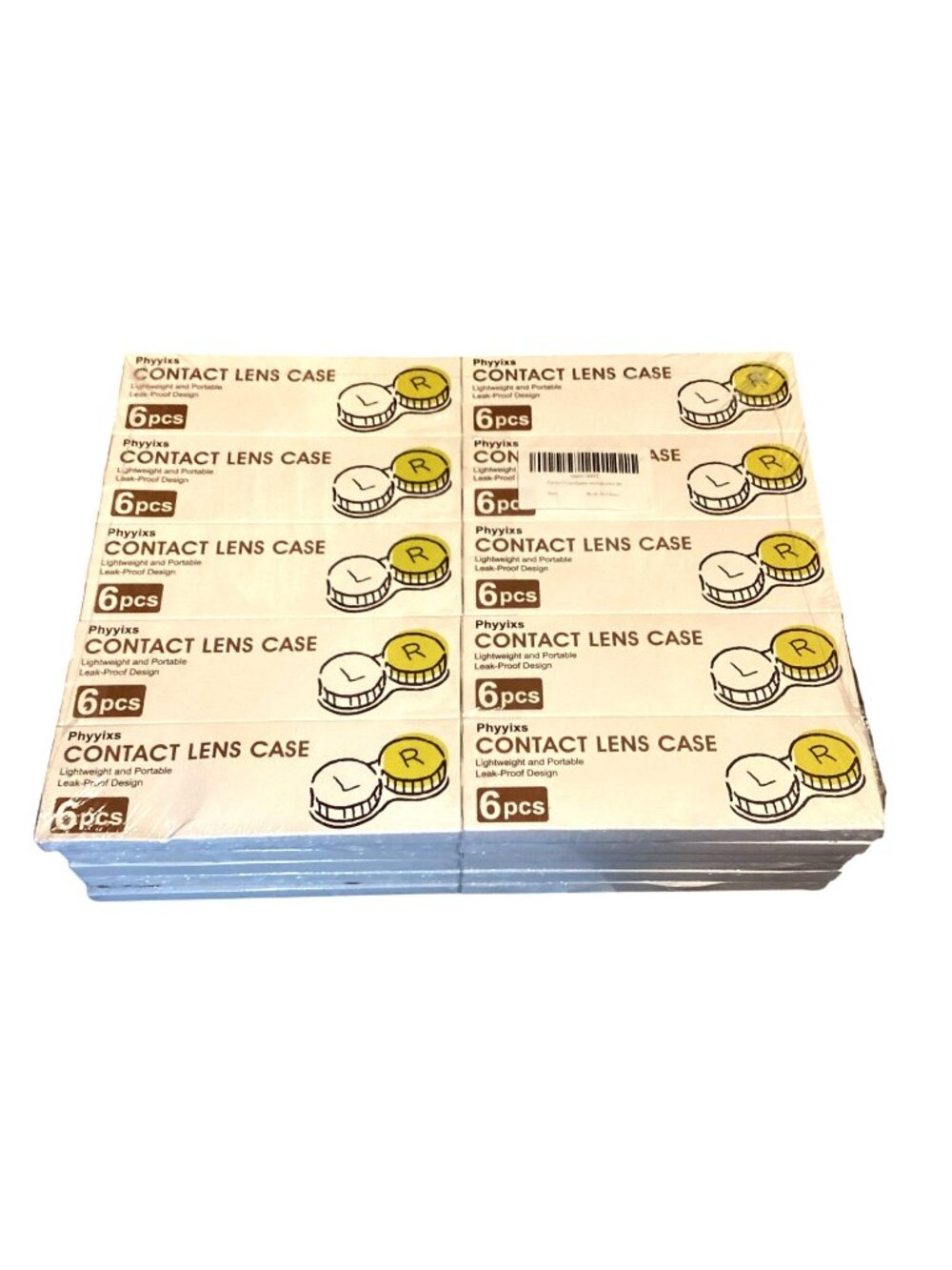 360pcs Phyyixs Contact Leak Proof Lens Cases  Sealed Boxes 10 X 6 Per Box New